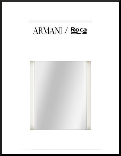 italy01 Armani Island scarica scheda tecnica dello specchio 1180x1200 illuminato