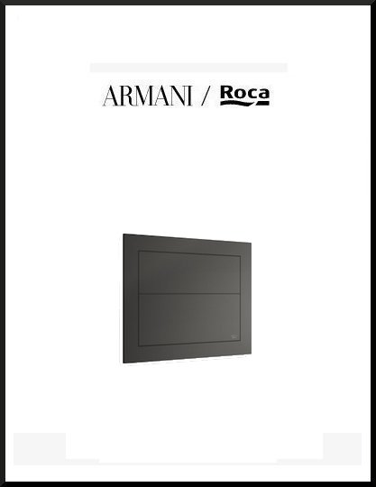 italy01 Armani Island download technical sheet Built-in 3/6L dual capacitative flush plate 250x41.5x200 mm