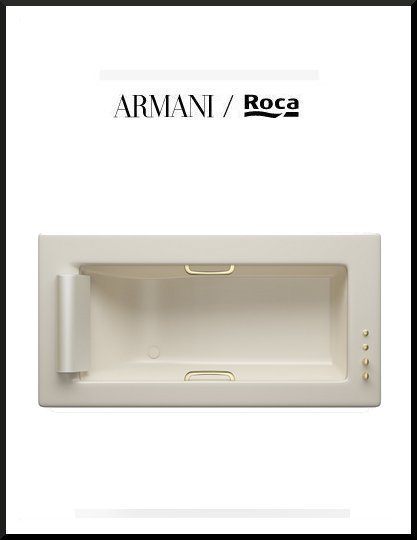 italy01 Armani Island download scheda tecnica vasca da bagno 2145x1100 mm con rubinetto termostatico
