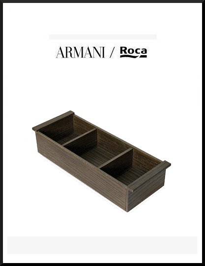 italy01 Armani Island download interior organization container with 3 compartments technical sheet