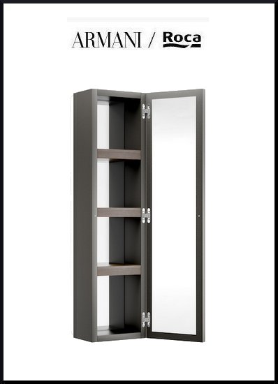 italy01 Armani Island download wall-hung column unit with door right-handed technical sheet