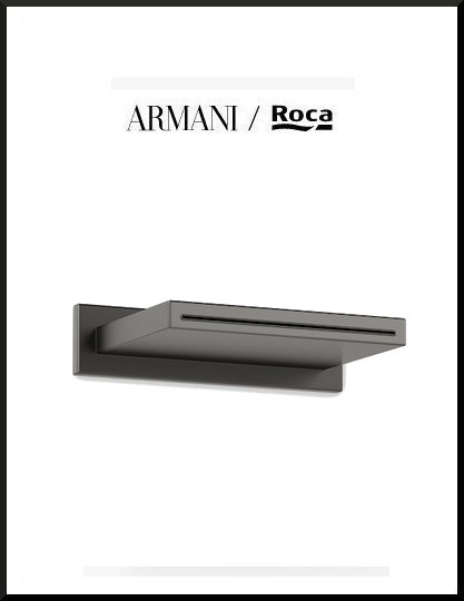 italy01 Armani Island download wall-mounted cascade spout technical sheet